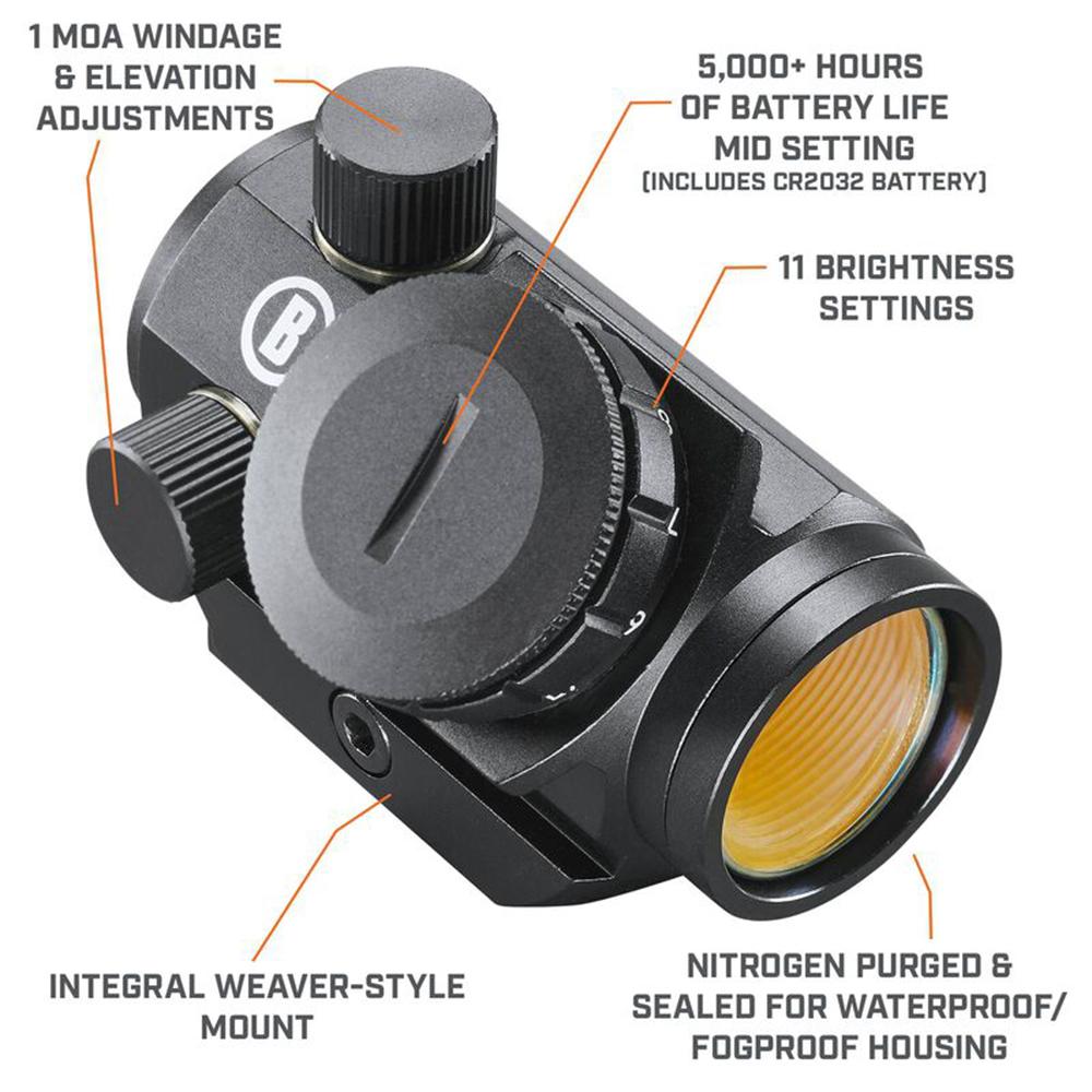 Bushnell Trophy TRS-25 Red Dot Sight 1x25mm 3 MOA Red Dot Reticle - Precision Shot Firearms