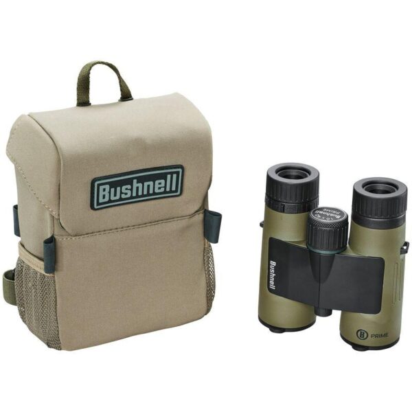 Bushnell Prime Binocular 10x42 x Vault Combo Pack - Green Roof FMC WP/FP Box - Precision Shot Firearms