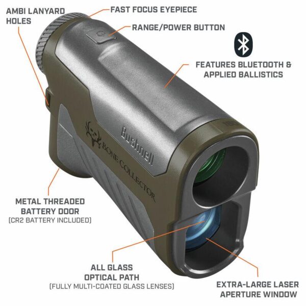 Bushnell 6x25 Bone Collector 1800 Black/Gray Range Finder Gen2 Box 6L - Precision Shot Firearms