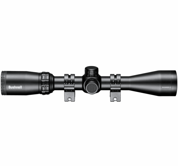 Bushnell Banner 2 Rifle Scope 3-9x40 1" SFP DOA Quick Ballistic Non Illum. Black with Rings - Precision Shot Firearms