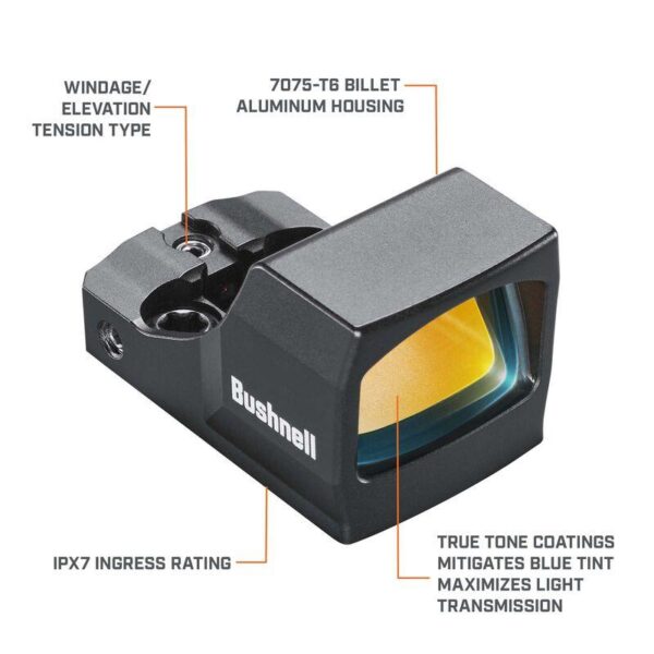 Bushnell RXC-200 Compact Reflex Sight 1x21mm Black - Precision Shot Firearms