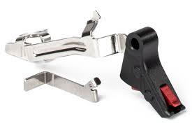 ZEV PRO FLAT FACE TRIGGER BAR KIT SMALL BLK/RED - Precision Shot Firearms