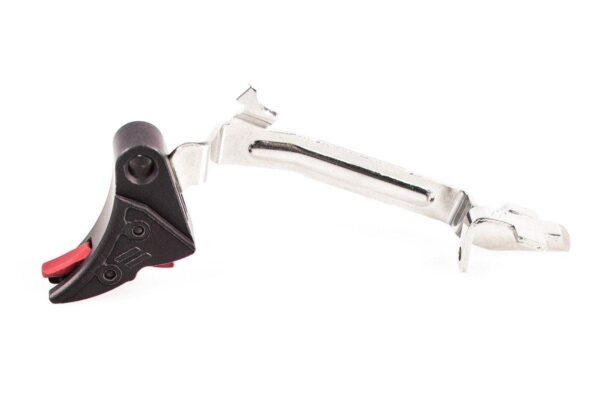 ZEV PRO CURVED FACE TRIGGER BAR KIT SMALL BLK/RED - Precision Shot Firearms