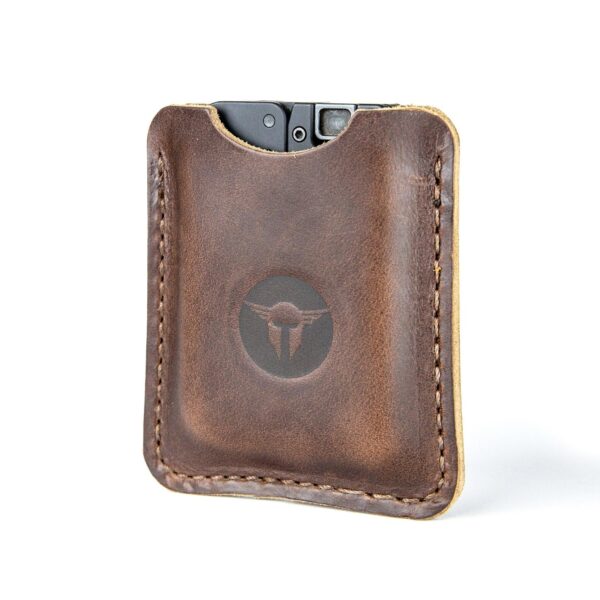 Life Card Leather Sleeve Dark Brown - Precision Shot Firearms