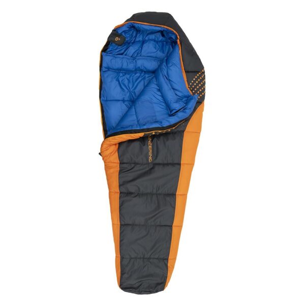 Alps Mountaineering Blaze 0° Regular Sleeping Bag 32x80 Charcoal/Orange - Precision Shot Firearms