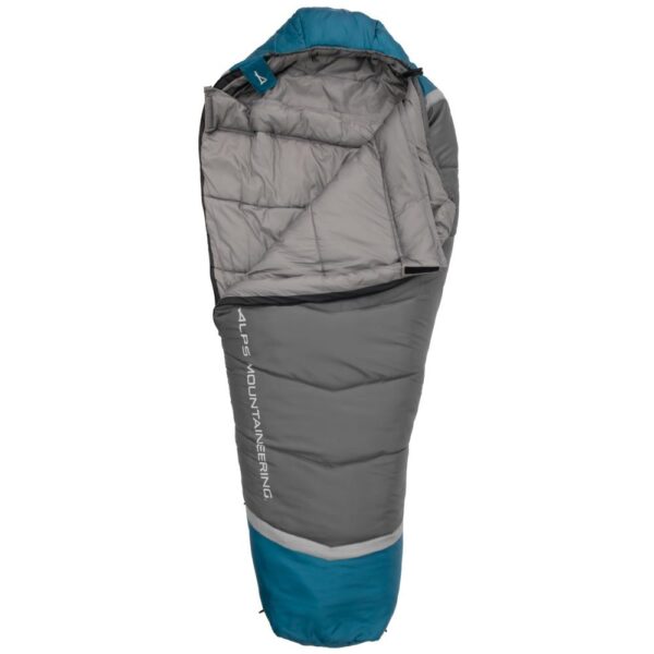 Alps Mountaineering Blaze 0 Degree Sleeping Bag Regular 32x80 Charcoal Blue Coral - Precision Shot Firearms
