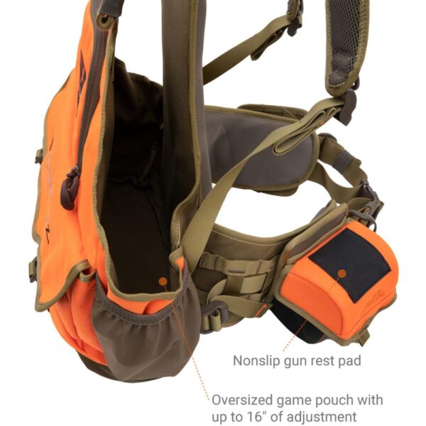 Alps Outdoorz Upland Game Vest X 2.0 Blaze Orange with Adjustable Belt - Precision Shot Firearms
