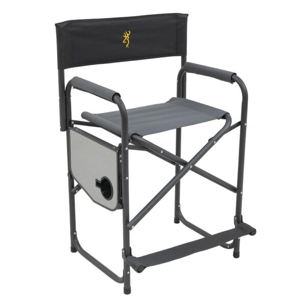 Alps Browning Directors Chair XT Plus Camping Chair Charcoal/Grey - Precision Shot Firearms
