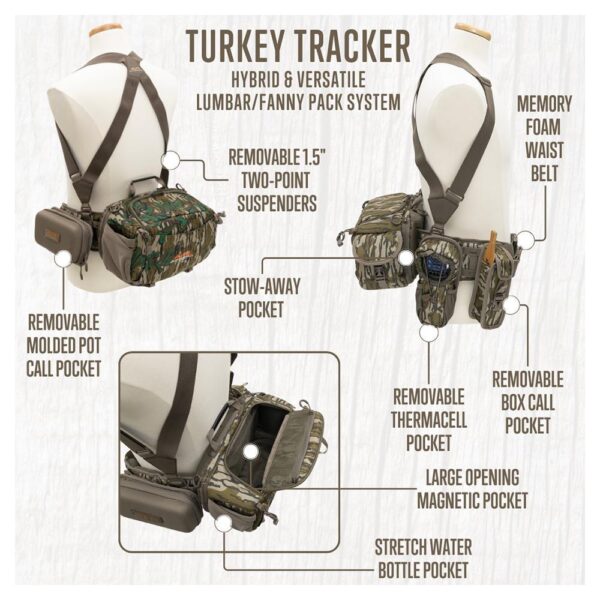 Alps Outdoorz Turkey Tracker Waist Pack Mossy Oak Bottomland - Precision Shot Firearms