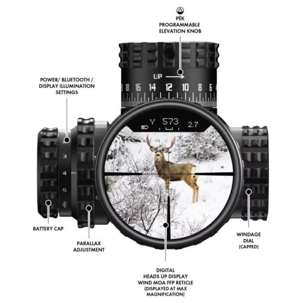 Burris Veracity PH Rifle Scope 4-20x50 30mm FFP HUD Wind MOA Non Illum Black - Precision Shot Firearms