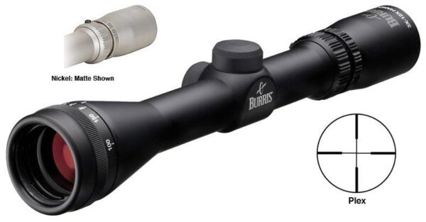 BLEMISHED Burris 3-12x32mm Handgun LER Scope PA Plex Reticle Nickel - Precision Shot Firearms