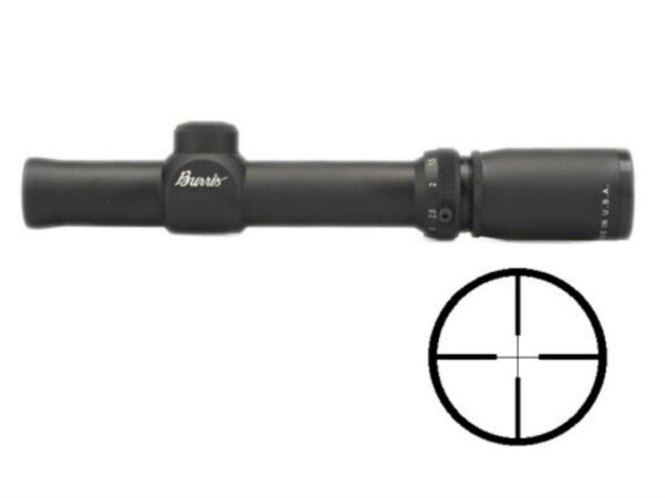 BLEMISHED Burris 1X-4X Compact Rifle Scope Plex Reticle Matte - Precision Shot Firearms