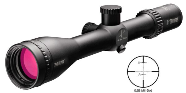 REFURBISHED Burris MTAC Rifle Scope - 4.5x14x42mm PA G2B Mil-Dot Matte - Precision Shot Firearms