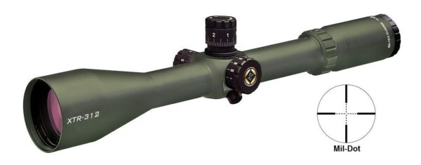 BLEMISHED Burris 3-12x50mm Xtreme Tactical Scope Mil-Dot Reticle Olive Side PA - Precision Shot Firearms