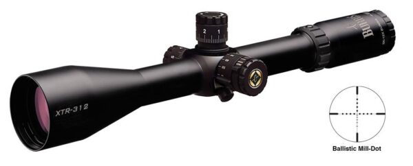BLEMISHED Burris 3-12x50mm Xtreme Tactical Scope Mil-Dot Reticle Matte Side PA - Precision Shot Firearms