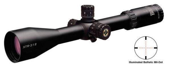 BLEMISHED Burris 3-12x50mm Xtreme Tactical Scope Illum. Ballistic Mil-Dot Reticle Matte Side PA - Precision Shot Firearms