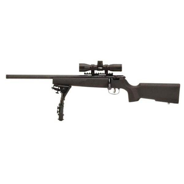 Savage Rascal Series Left Hand Target XP Rifle .22 LR Single Shot 16" Barrel Synthetic Stock-Black Scope and Bi-pod - Precision Shot Firearms