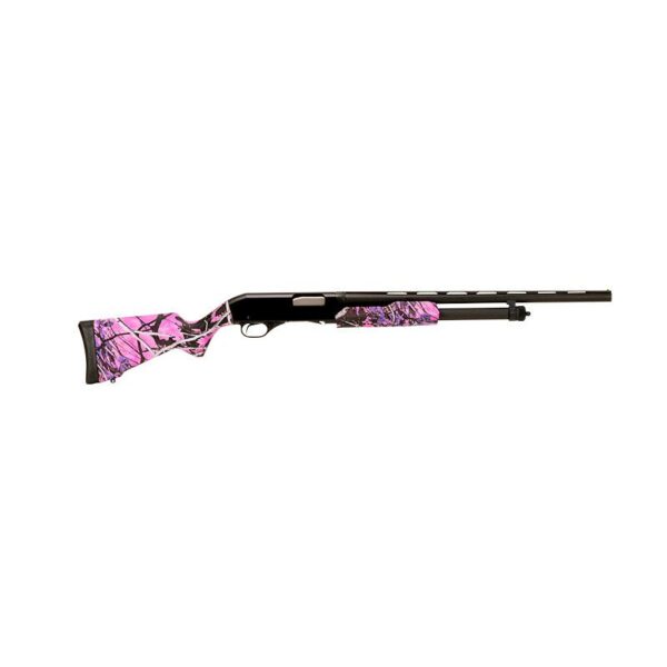 Savage Stevens 320 Field Grade Muddy Girl Compact Shotgun 20ga 3" Chamber 5rd Capacity 22" Barrel Pink Camo - Precision Shot Firearms