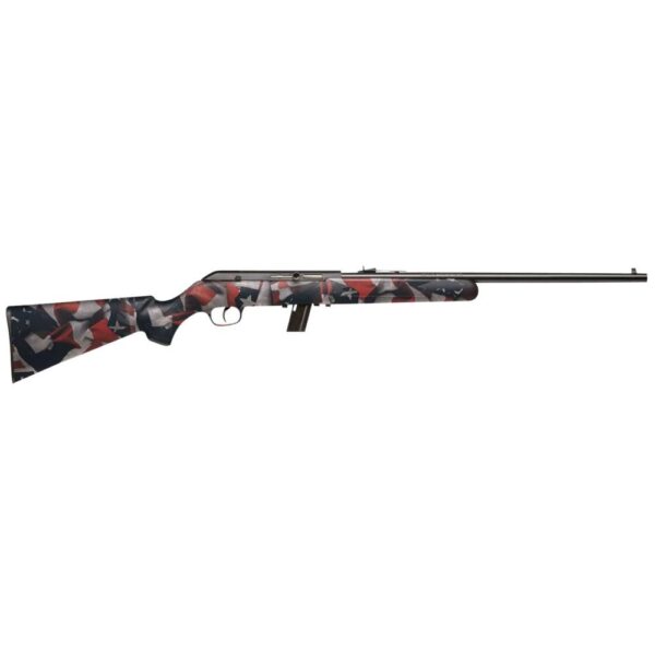 Savage Arms Model 64 F Rifle 22 LR 10rd Magazine 21" Barrel American Flag Optics Ready - Precision Shot Firearms
