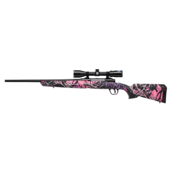 Savage Arms Axis II XP Compact Rifle 243 Win 4rd Magazines (2) 20" Barrel Muddy Girl Pink with Scope - Precision Shot Firearms