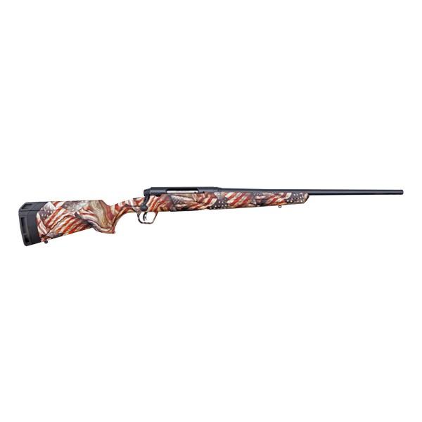 Savage Arms Axis II Rifle 6.5 Creedmoor 4rd Magazine 22" Barrel Red White & Blue Synthetic Stock - Precision Shot Firearms