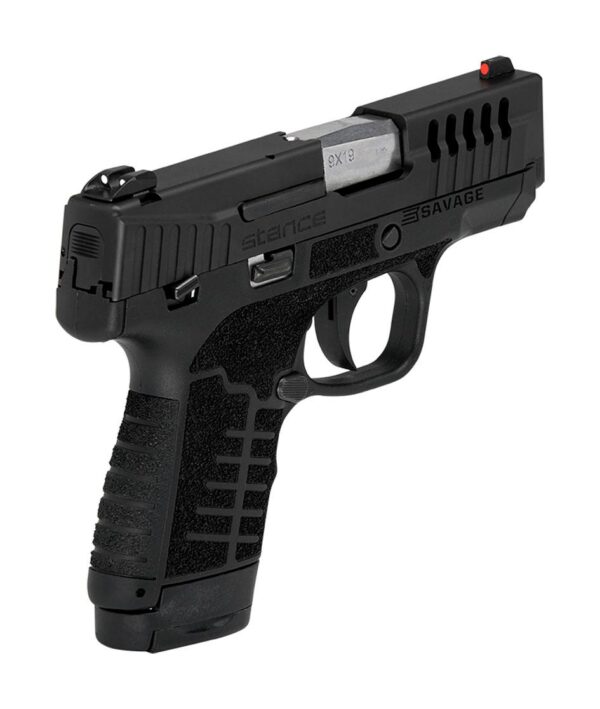 Savage Stance Black Manual Safety Handgun 9mm Luger 7 & 8/rd Magazines 3.2" Barrel Black - Precision Shot Firearms