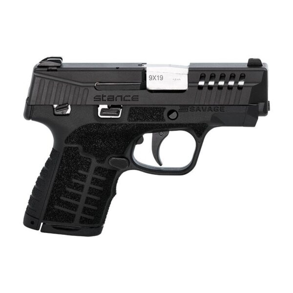 Savage Stance Black Manual Safety Handgun 9mm Luger 7 & 8/rd Magazines 3.2" Barrel Black - Precision Shot Firearms