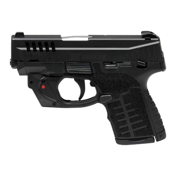 Savage Arms Stance Black Manual Safety Laser Handgun 9mm Luger 7 & 8rd Magazines 3.2" Barrel Black - Precision Shot Firearms