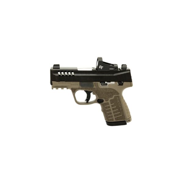 Savage Stance XR MC9MS Handgun 9mm Luger 10(1)&13(1)rd Magazines 3.2" Barrel FDE Manual Safety w/CTS-500 Red Dot - Precision Shot Firearms
