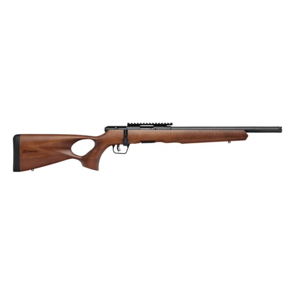 Savage Arms B17 Timber Thumbhole Rifle .22 WMR 10rd 16.5" 1/2x28 Threaded Barrel Wood - Precision Shot Firearms
