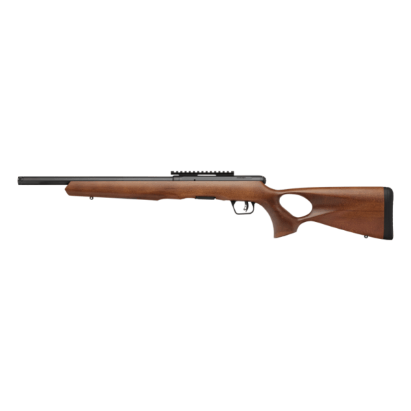 Savage Arms B17 Timber Thumbhole Rifle .22 WMR 10rd 16.5" 1/2x28 Threaded Barrel Wood - Precision Shot Firearms