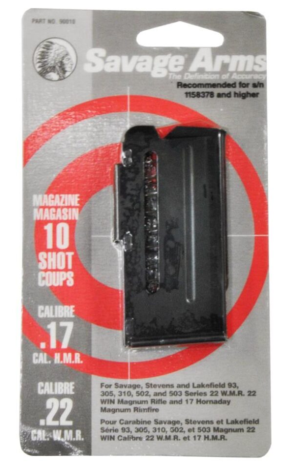 Savage Arms 93 Series Magazine .22 Mag .17 HMR 10/rd Black - Precision Shot Firearms