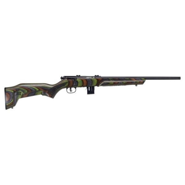 Savage Arms 93R17 Minimalist Green Rifle 17 HMR 10/rd Magazine 18" Barrel Green Wood - Precision Shot Firearms