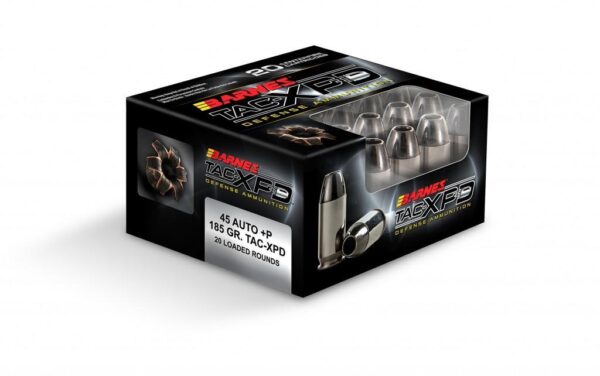 Barnes TAC-XPD Defense Handgun Ammunition .45 ACP 185 gr XPD 1000 fps 20/box - Precision Shot Firearms