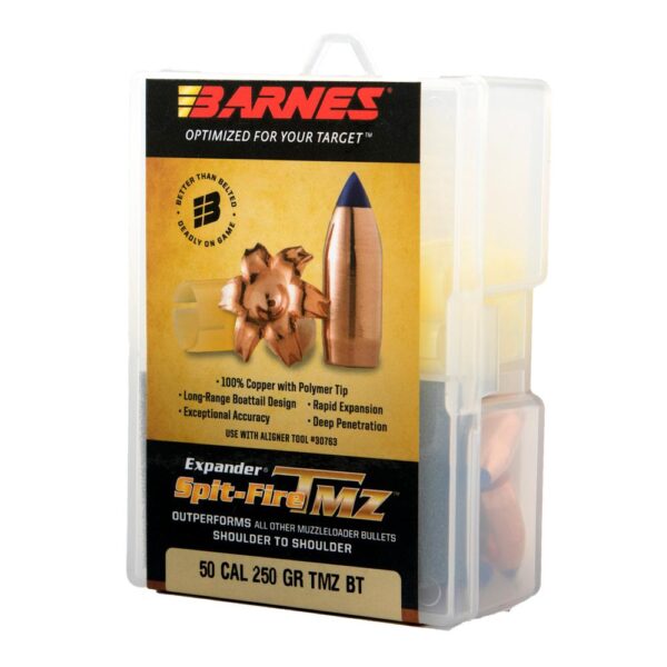 Barnes SpitFire TMZ Muzzleloader Bullets with Sabot .50 cal .451" 250gr SFTMZBT 24/ct - Precision Shot Firearms