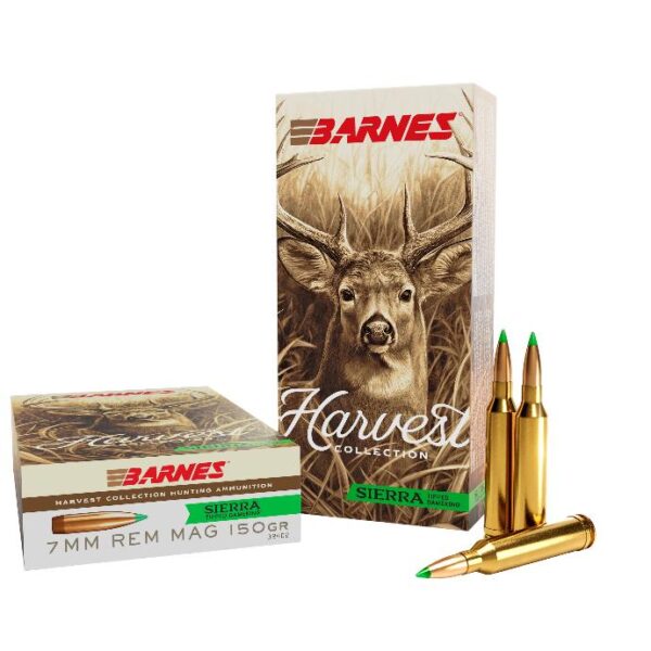 Barnes Harvest Sierra Tipped GameKing Ammunition 7mm Rem Mag 150gr PT 3000 fps 20/ct - Precision Shot Firearms