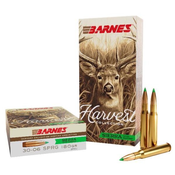 Barnes Harvest Sierra Tipped GameKing Ammunition .30-06 Sprg 180gr PT 2790 fps 20/ct - Precision Shot Firearms