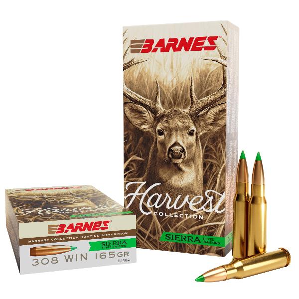 Barnes Harvest Sierra Tipped GameKing Ammunition .308 Win 165gr PT 2680 fps 20/ct - Precision Shot Firearms