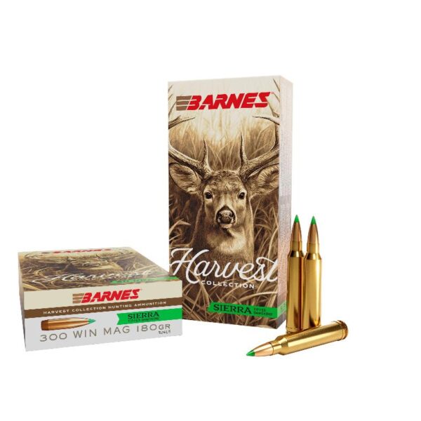 Barnes Harvest Sierra Tipped GameKing Ammunition .300 Win Mag 180gr PT 2960 fps 20/ct - Precision Shot Firearms
