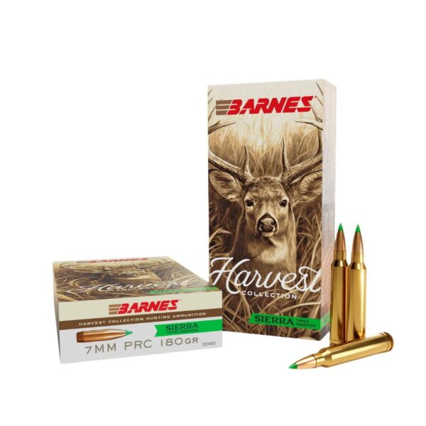 Barnes Harvest Sierra Tipped GameKing Ammunition 7mm PRC 180gr PT 2960 fps 20/ct - Precision Shot Firearms