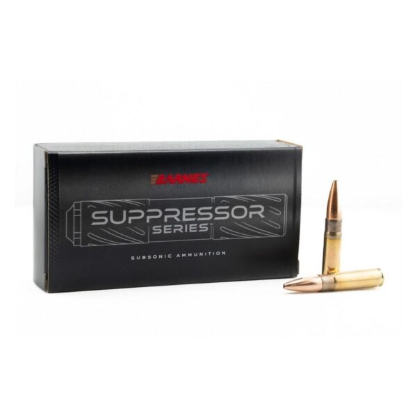 Barnes Suppressor Series Sierra MatchKing Rifle Ammunition .300 Blackout 220gr HP 1060 fps 20/ct - Precision Shot Firearms