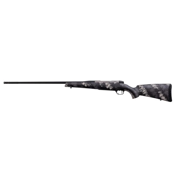 Weatherby Mark V Backcountry 2.0 Ti .Rifle 257 Wby. Mag 3rd Magazine 26" Barrel Synthetic Stock Grey and White - Precision Shot Firearms