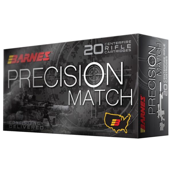 Barnes Precision Match Rifle Ammunition .300 Win Mag 220 gr OTM BT 20/box - Precision Shot Firearms