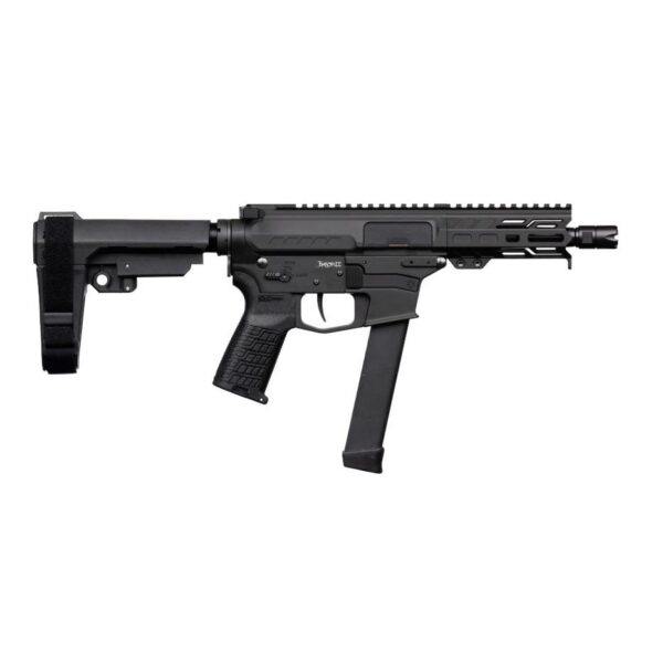 CMMG Banshee MKGs Fixed Ejector Handgun 9mm Luger 33rd Magazine 5'' Barrel RipBrace Armor Black - Precision Shot Firearms