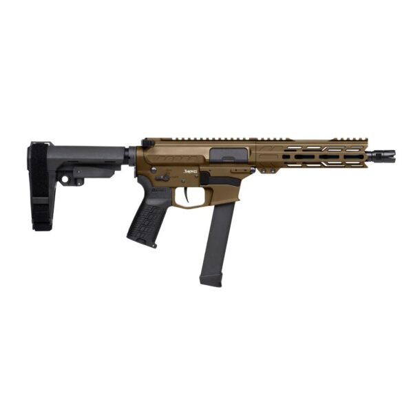 CMMG Banshee MKGs Fixed Ejector Handgun 9mm Luger 33rd Magazine 8" Barrel RipBrace Midnight Bronze - Precision Shot Firearms