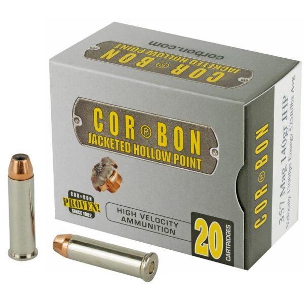 Corbon Handgun Ammunition .357 Mag 140gr JHP 1300 fps 20/ct - Precision Shot Firearms