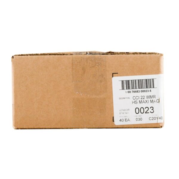 CCI Maxi-Mag Rimfire Ammunition .22 WMR 40 gr TMJ 1875 fps 2000/ct Case (40-50/ct Boxes) - Precision Shot Firearms