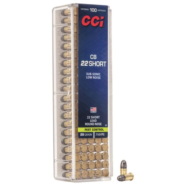 CCI CB Rimfire Ammunition .22 Short 29 gr LRN 710 fps 100/ct - Precision Shot Firearms