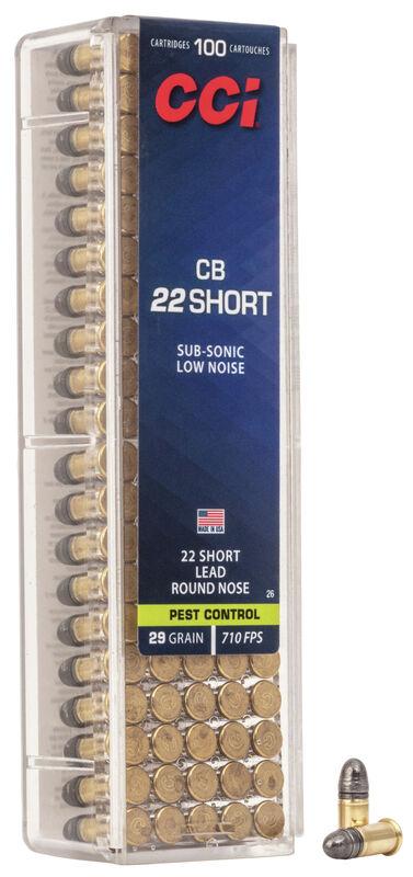 CCI CB Rimfire Ammunition .22 Short 29 gr LRN 710 fps 5000/ct (50-100/ct Boxes) - Precision Shot Firearms