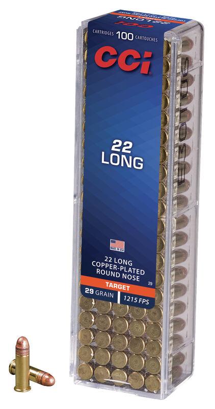 CCI 22 Long Rimfire Ammunition .22 Long 29 gr CPRN 1215 fps 100/ct - Precision Shot Firearms